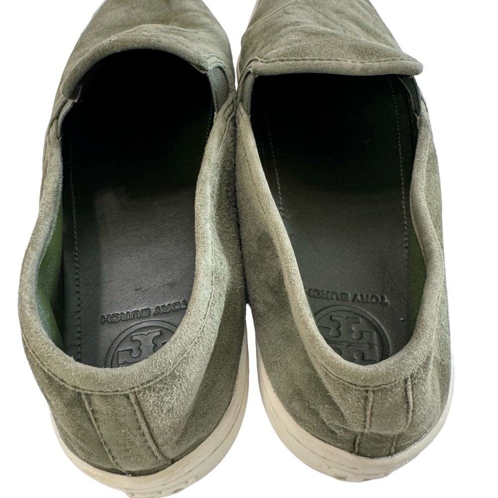 Tory Burch Jesse Olive Suede Slip-On Sneaker Size 10M - Picture 10 of 16